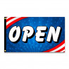 OPEN (Patriotic) Premium 3x5 Flag (Made in the USA)