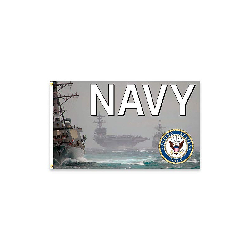 VF Display Navy Flag 3x5 Polyester Flag (Made in The USA)