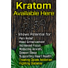 Kratom Available Here Benefits Economy A-Frame Sign (24" x 36")