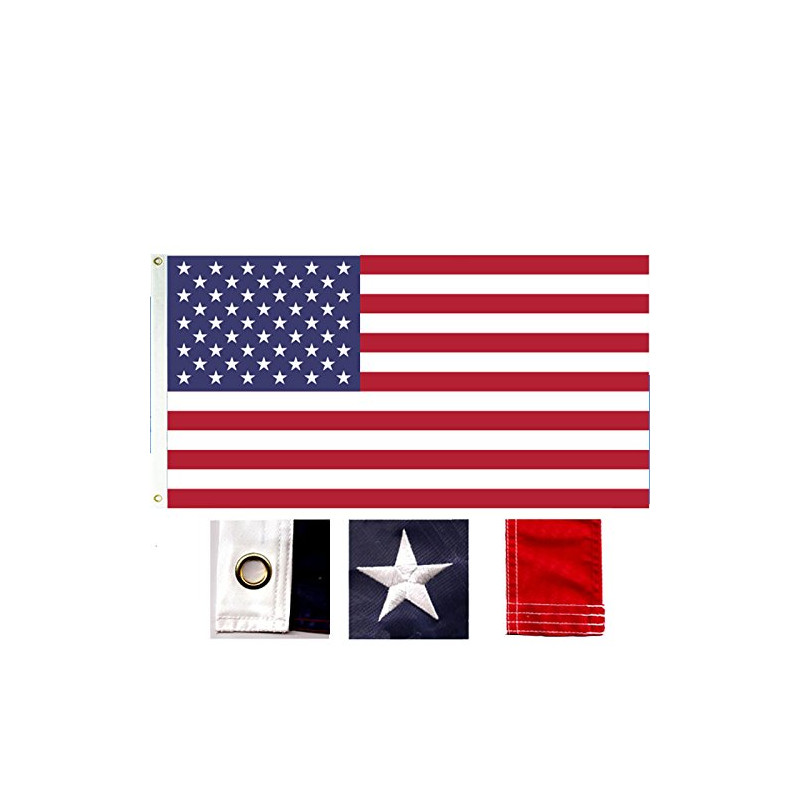 Vista Flags American (U.S.A.) 3x5 Embroidered Nylon Flag