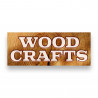 WOOD CRAFTS Vinyl Banner with Optional Sizes (Made in the USA)