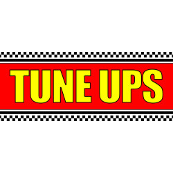 Tune Up Vinyl Banner with Optional Sizes (Made in the USA)