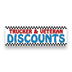 TRUCKER & VETERAN DISCOUNTS...