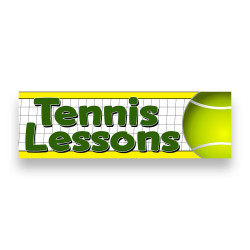 TENNIS LESSONS Vinyl Banner...