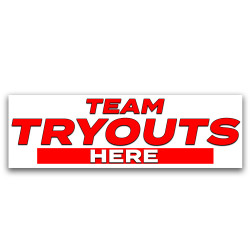 Team Tryouts Here Vinyl...