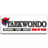 Taekwondo Vinyl Banner with Optional Sizes (Made in the USA)