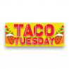 Taco Tuesday Vinyl Banner with Optional Sizes (Made in the USA)