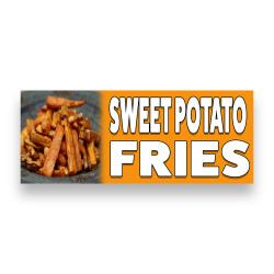 SWEET POTATO FRIES Vinyl Banner with Optional Sizes (Made in the USA)