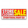 Store Closing Sale Vinyl Banner with Optional Sizes (Made in the USA)