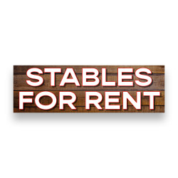 STABLES FOR RENT Vinyl...