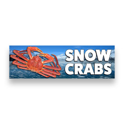 SNOW CRABS Vinyl Banner...