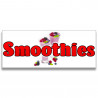 Smoothies Vinyl Banner with Optional Sizes (Made in the USA)