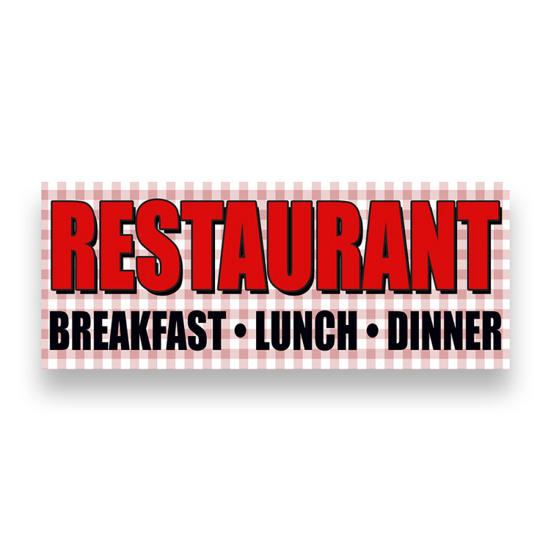 RESTAURANT Vinyl Banner with Optional Sizes (Made in the USA)