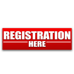 Registration Here Vinyl...