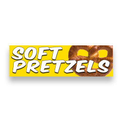 Soft Pretzels Vinyl Banner...