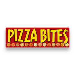 PIZZA BITES Vinyl Banner...