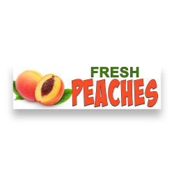 FRESH PEACHES Vinyl Banner...