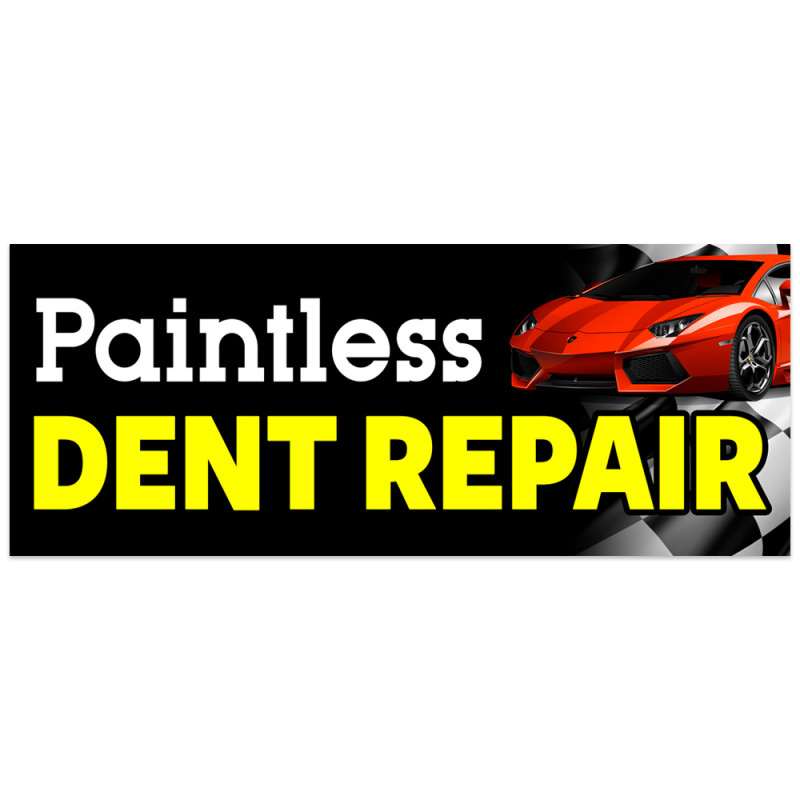 Paintless Dent Repair Vinyl Banner with Optional Sizes (Made in the USA)