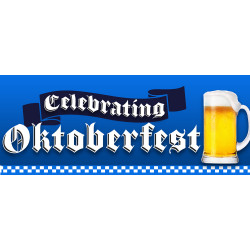 Oktoberfest Vinyl Banner with Optional Sizes (Made in the USA)