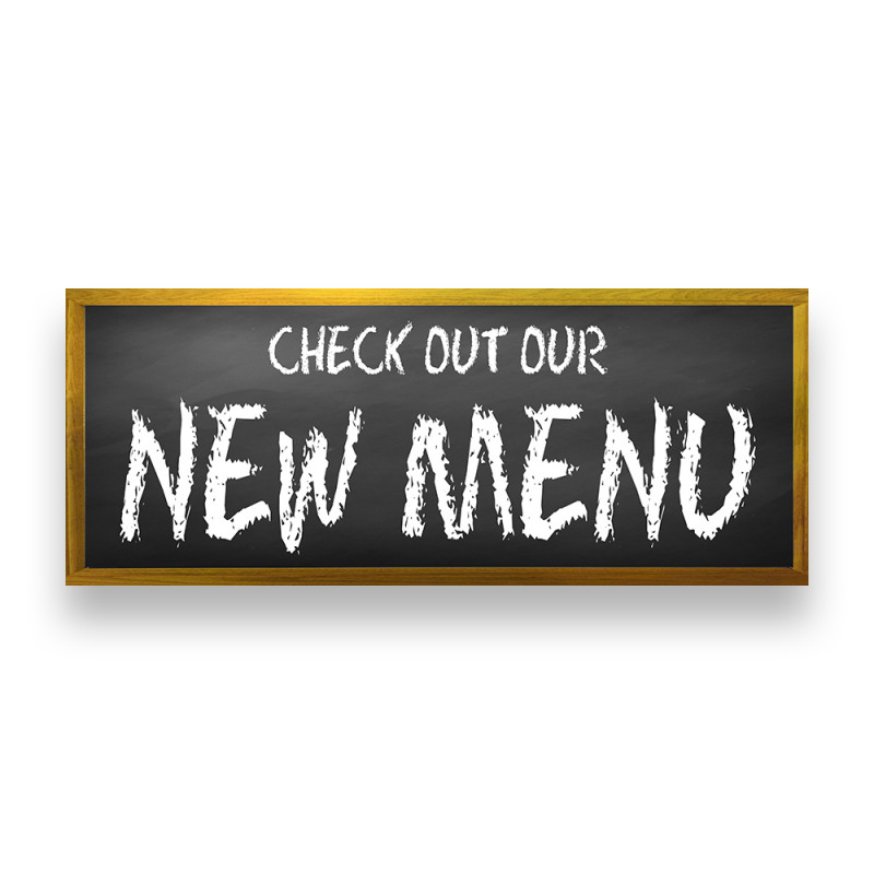 Check Out Our New Menu Vinyl Banner with Optional Sizes (Made in the USA)