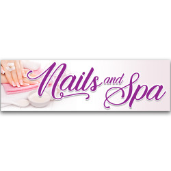 Nails and Spa Vinyl Banner...