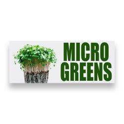 MICRO GREENS Vinyl Banner with Optional Sizes (Made in the USA)