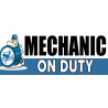 Mechanic on Duty Vinyl Banner with Optional Sizes (Made in the USA)