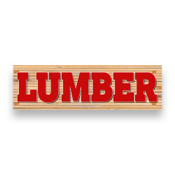 LUMBER Vinyl Banner with...