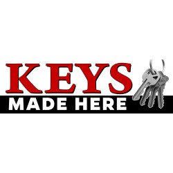 Keys Made Here Vinyl Banner...