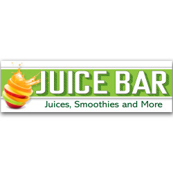 Juice Bar Vinyl Banner with...