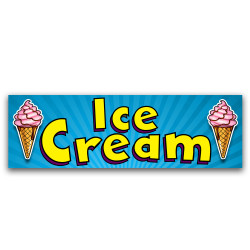 Ice Cream Vinyl Banner with...