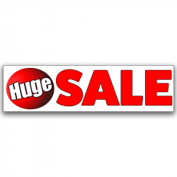 Huge Sale Vinyl Banner with...