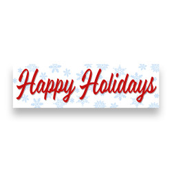 HAPPY HOLIDAYS Vinyl Banner...