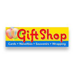 GIFT SHOP Vinyl Banner with...