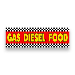 GAS DIESEL FOOD Vinyl...