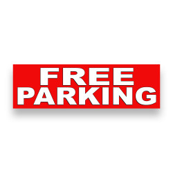 FREE PARKING Vinyl Banner...