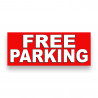 FREE PARKING Vinyl Banner with Optional Sizes (Made in the USA)