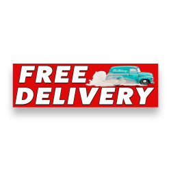 FREE Delivery Vinyl Banner...