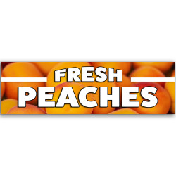 Fresh Peaches Vinyl Banner...