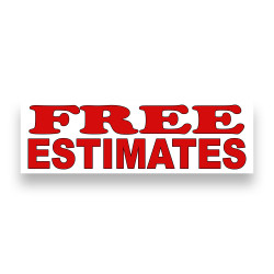 FREE ESTIMATES Vinyl Banner...