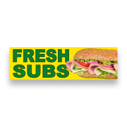 FRESH SUBS Vinyl Banner...