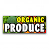 Organic Produce Vinyl Banner with Optional Sizes (Made in the USA)