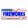 Fireworks Vinyl Banner with Optional Sizes (Made in the USA)