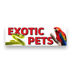 EXOTIC PETS Vinyl Banner...