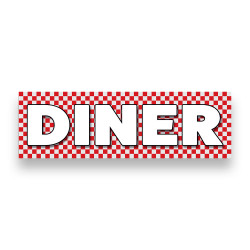 DINER Vinyl Banner with...