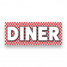 DINER Vinyl Banner with Optional Sizes (Made in the USA)