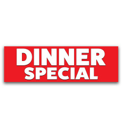 Dinner Special Vinyl Banner...