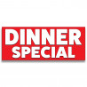 Dinner Special Vinyl Banner with Optional Sizes (Made in the USA)