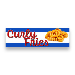 CURLY FRIES Vinyl Banner...