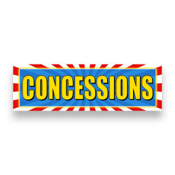 CONCESSIONS Vinyl Banner...